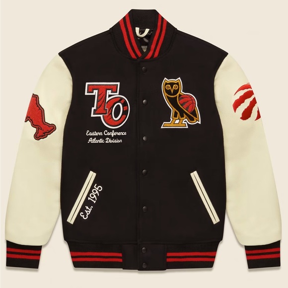 OVO® / NBA TORONTO RAPTORS VARSITY JACKET - Picture 1 of 3